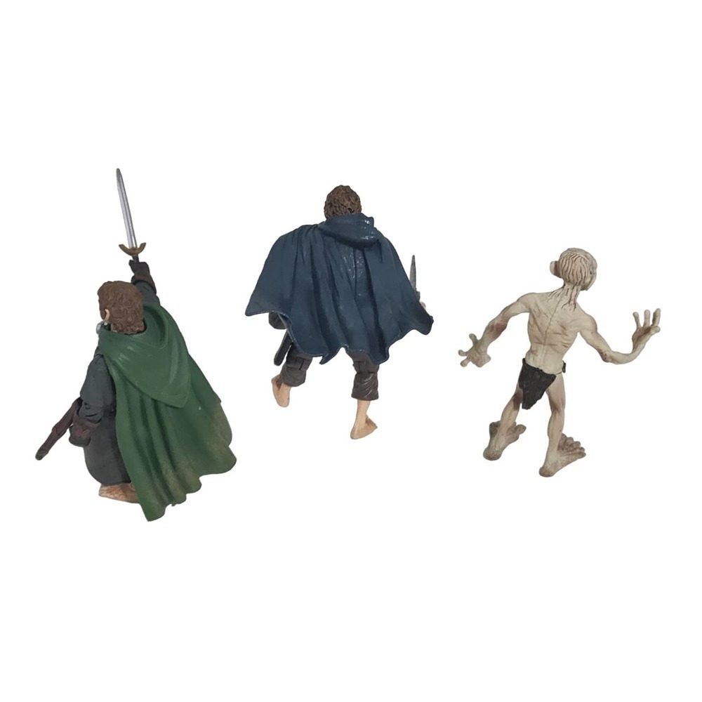 Toy Biz Marvel Lord Of The Rings 3 Piece Lot Cloaked Pippin Gollum Rohan 2003 - Picture 2 of 16